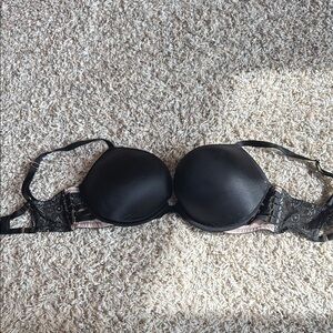 Victoria's Secret Black T-Shirt Bra with Underwire Support